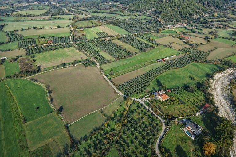 Arazi hava fotoğrafı
